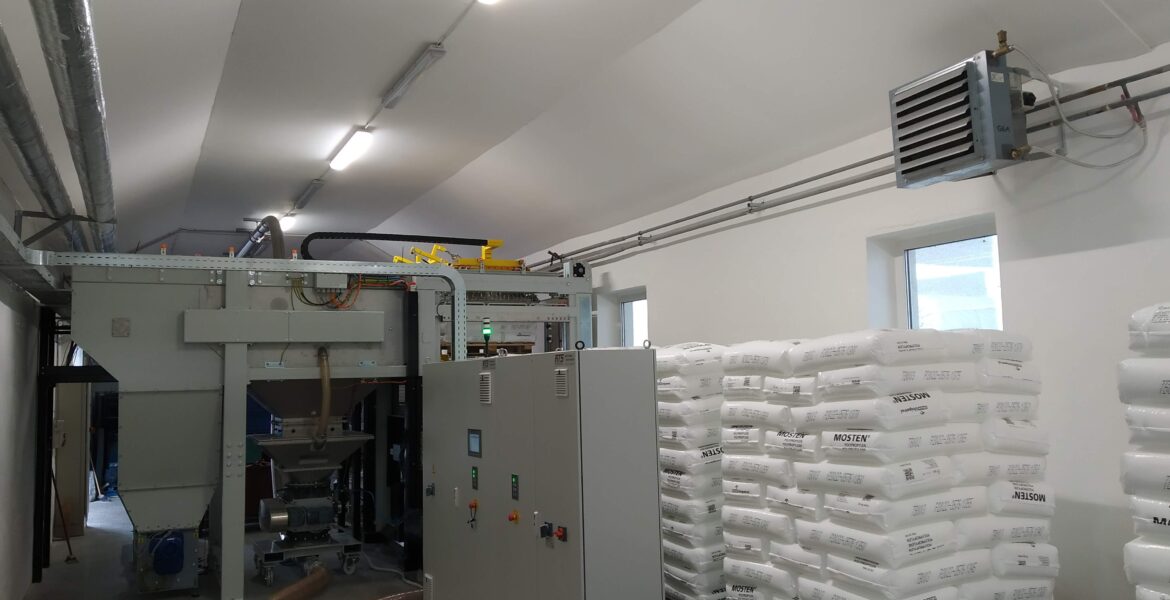 Depytlační linka s příslušenstvím